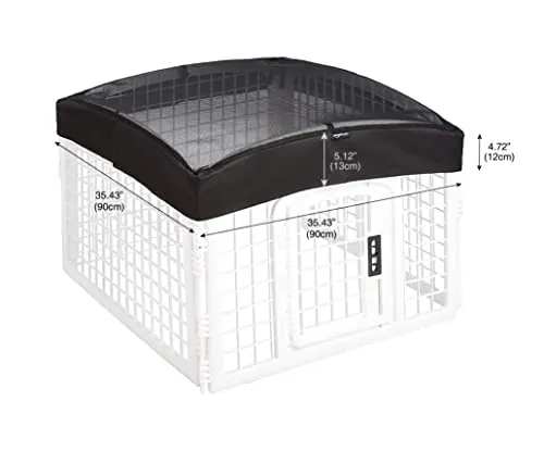 Amazon Basics Plastic Pet Pen Mesh Top Cover, 24-Inch