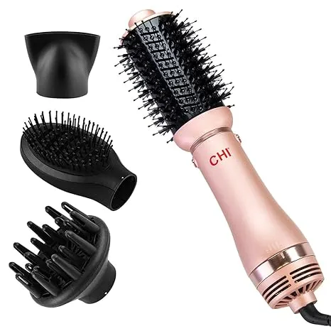 Chi Volumizer 4 in 1 Blowout Brush, Rose Gold