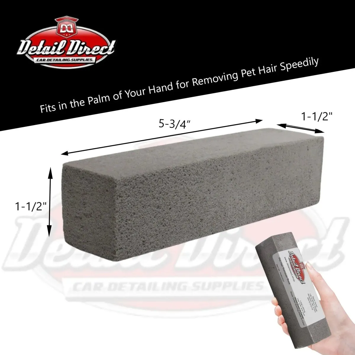 DETAIL DIRECT Pet Hair Remover Rock