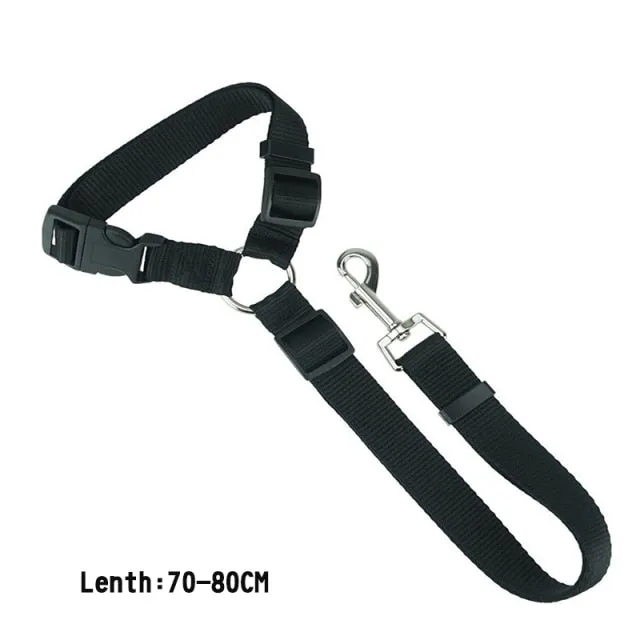 Dog Car Seat Belt Elastic Safety Rope