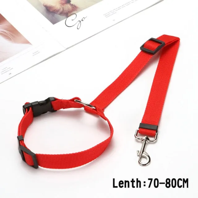 Dog Car Seat Belt Elastic Safety Rope