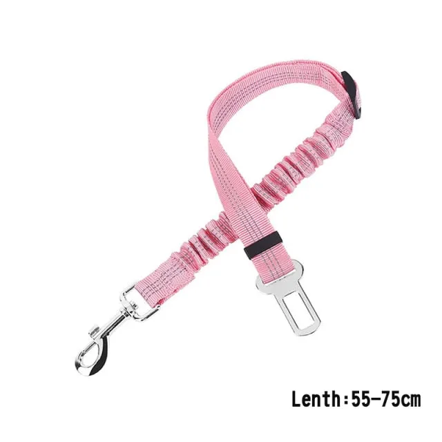 Dog Car Seat Belt Elastic Safety Rope