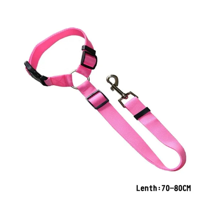 Dog Car Seat Belt Elastic Safety Rope