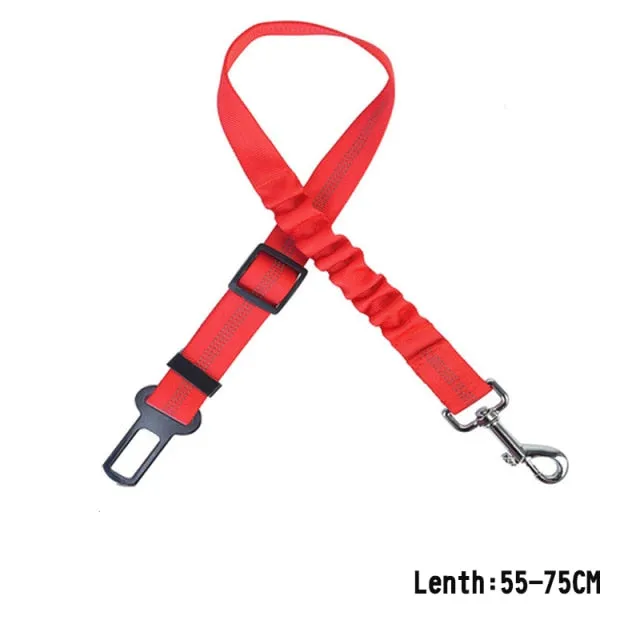 Dog Car Seat Belt Elastic Safety Rope