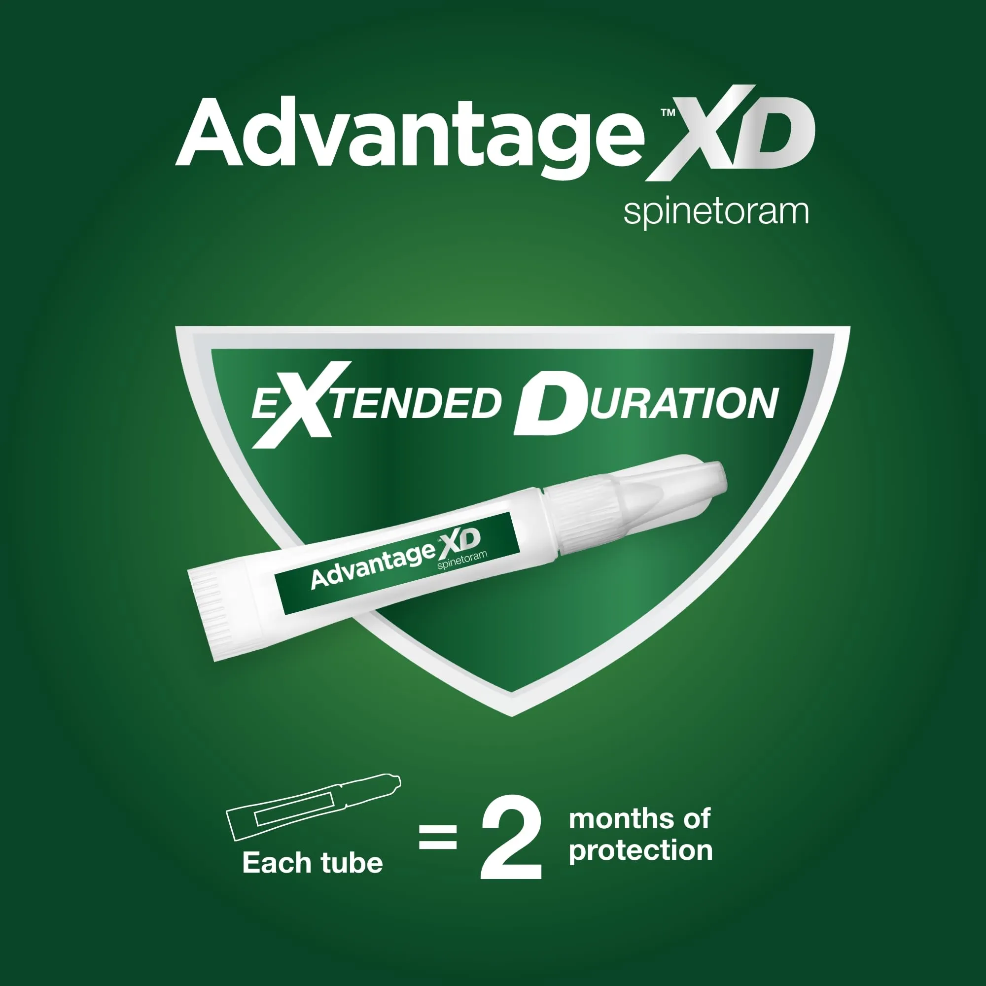 Elanco Advantage XD Extended Large Cat 4-Month 2-Dose Flea and Tick Spot-on Treatment - 9  Lbs - 2 Pack