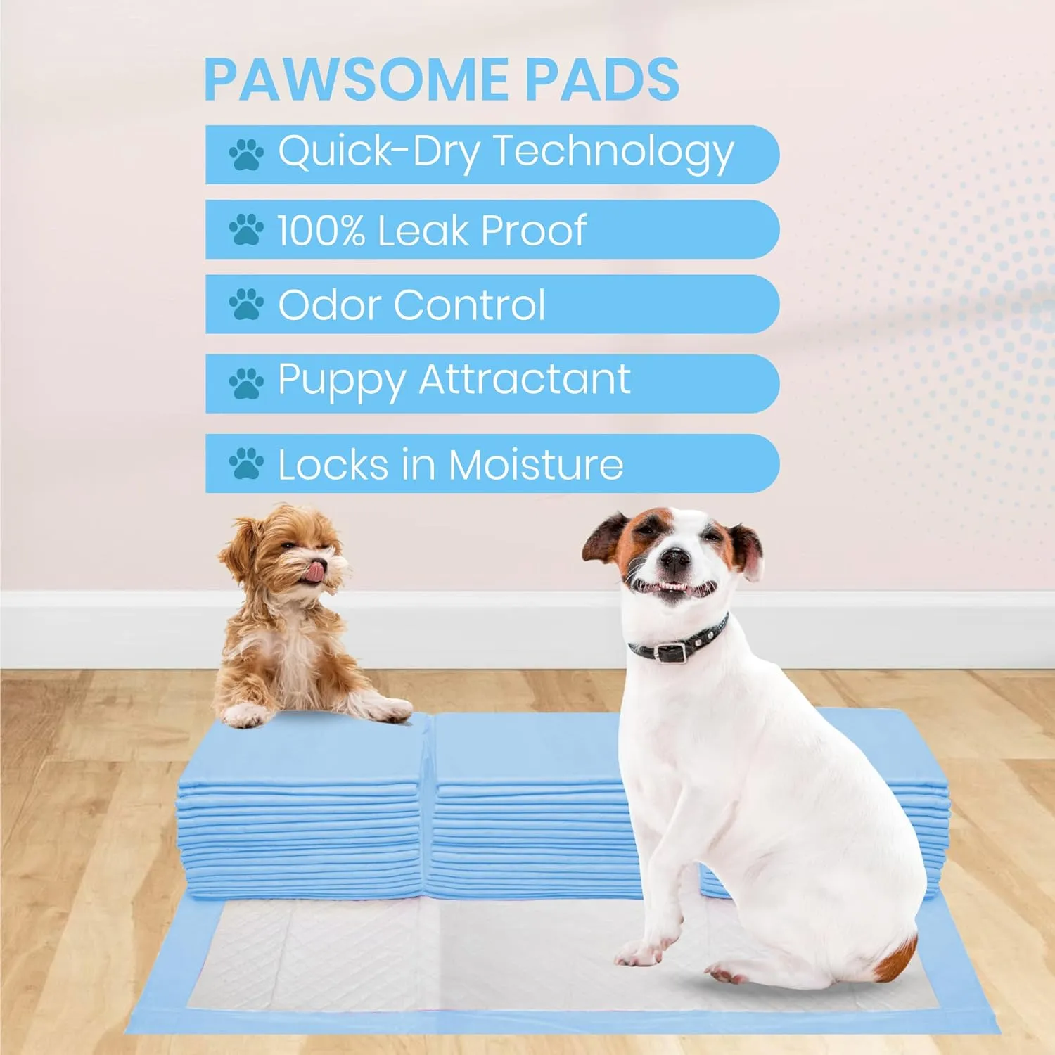 FPN Puppy Pee Pads for Dogs -100 Pack, (36x48 Inch) - XXL Heavy Duty 5-Layer Training Pads Instant Absorption, Leak-Proof, Odor Control, Extra Absorbent, Durable Puppies Dog Pads