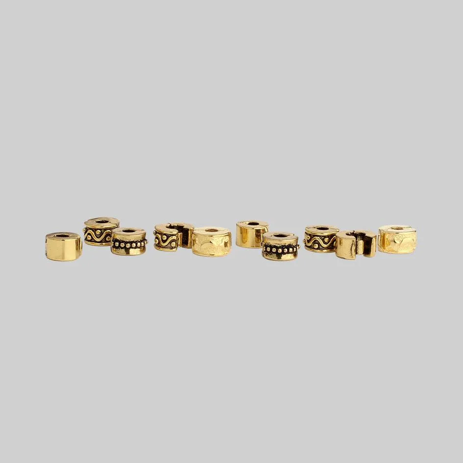 Gold Hair Bead Clickers - Mixed Pack