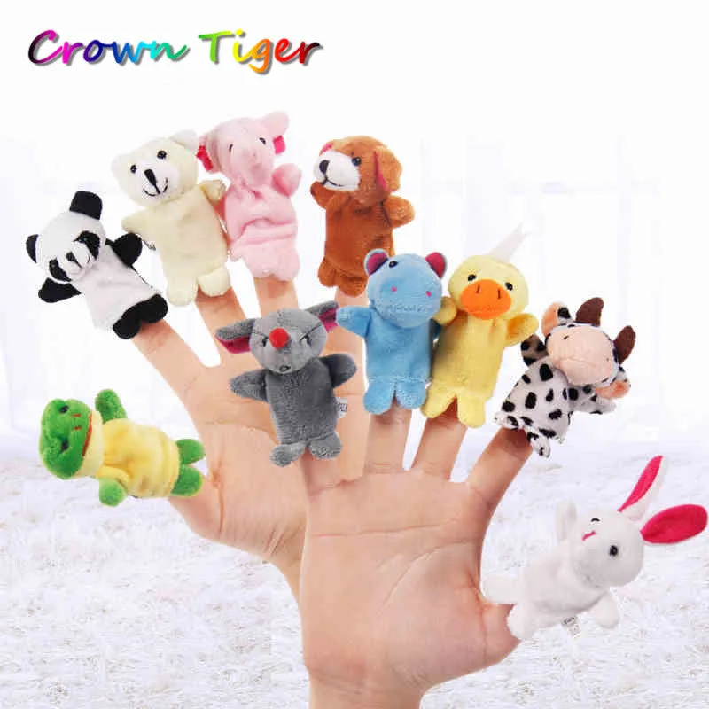 kids Cartoon Animal Finger Puppet  Finger Toy Finger Doll  Baby Dolls Toys infant Animal Doll Party Supplies developmental toys