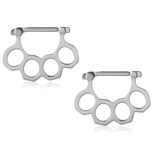 Knuckle Duster Stainless Nipple Clickers