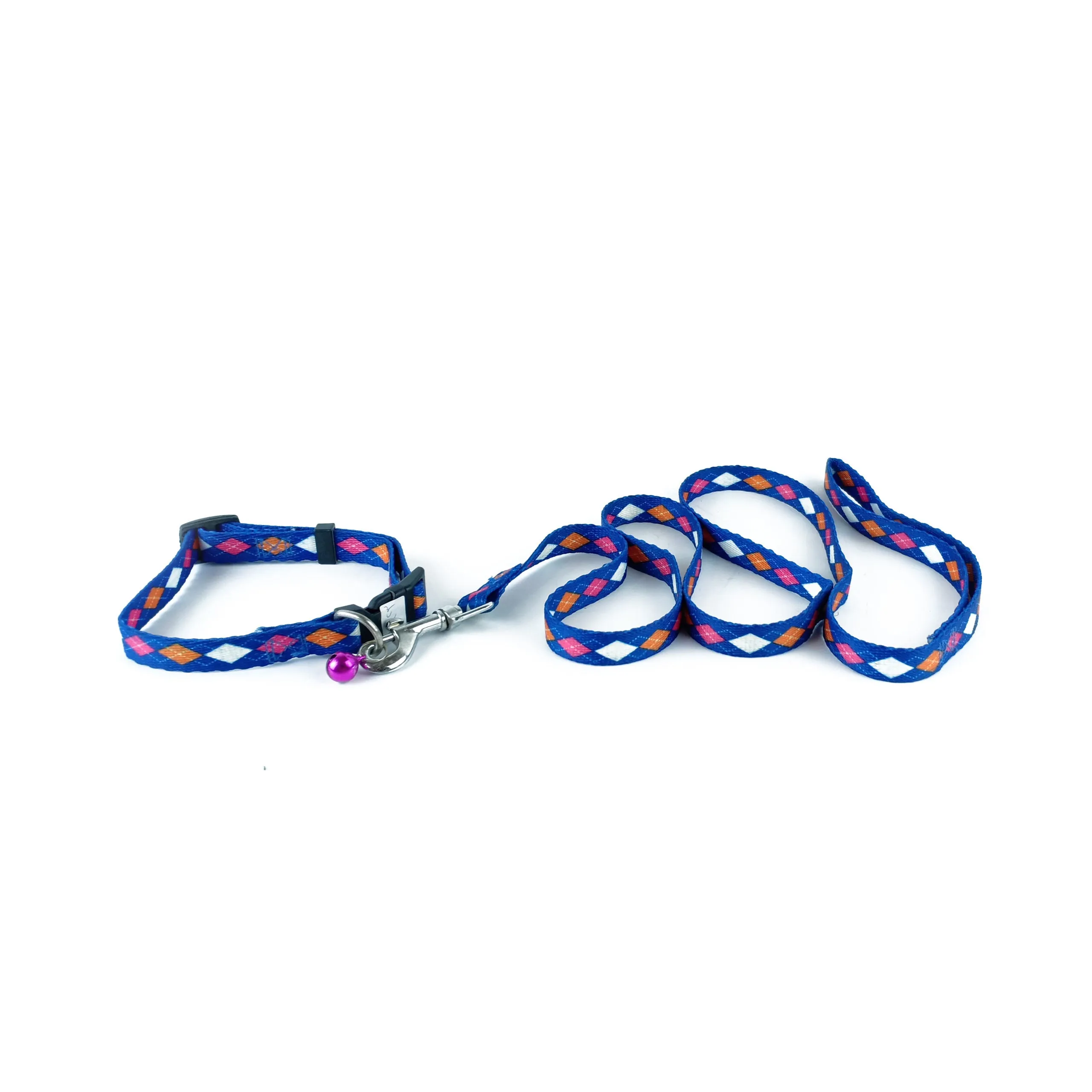 Leash   collar   bell small dogs and cats patterned