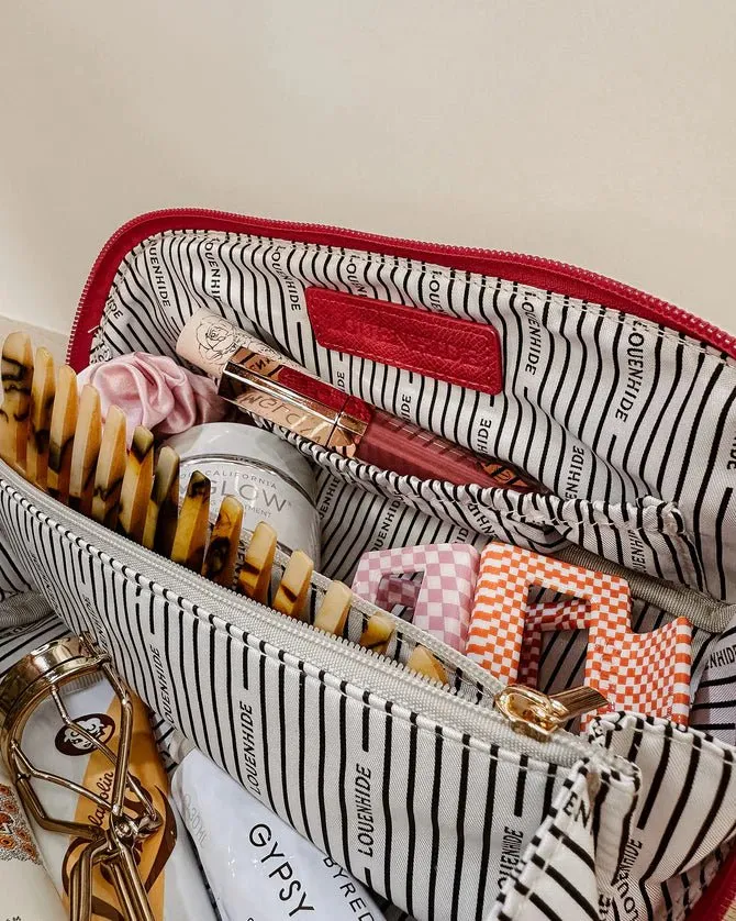 LOUENHIDE ELLIS MAKEUP BAG RED LOU6792RED