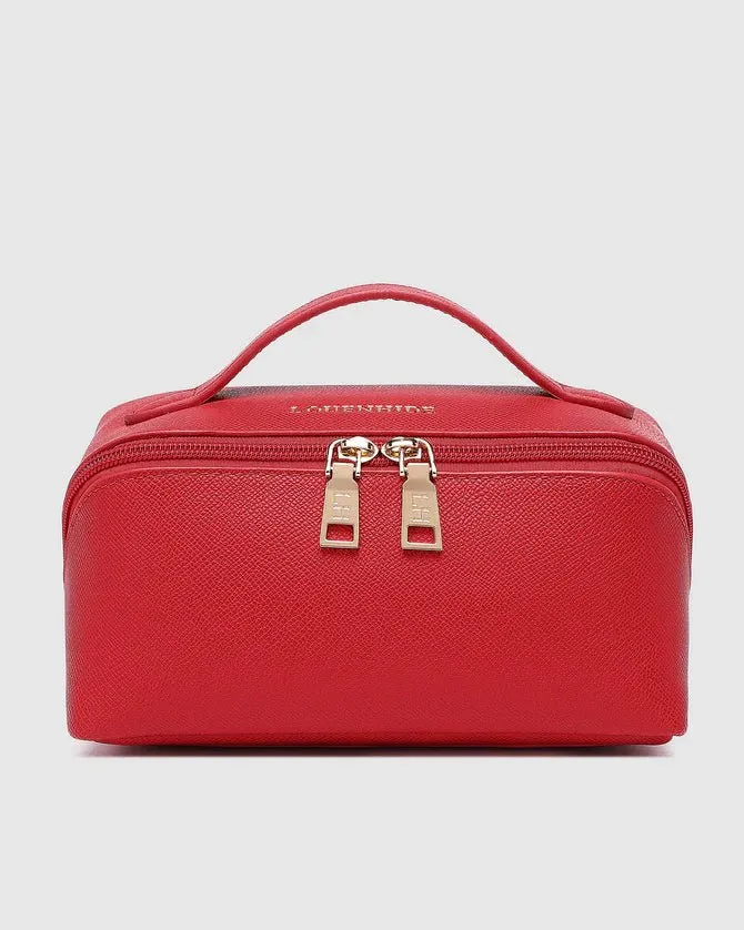 LOUENHIDE ELLIS MAKEUP BAG RED LOU6792RED