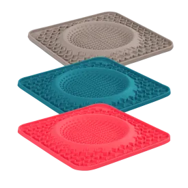 Messy Mutts 10" Therapeutic Dog Lick Bowl Mat, Interactive Dog Feeder