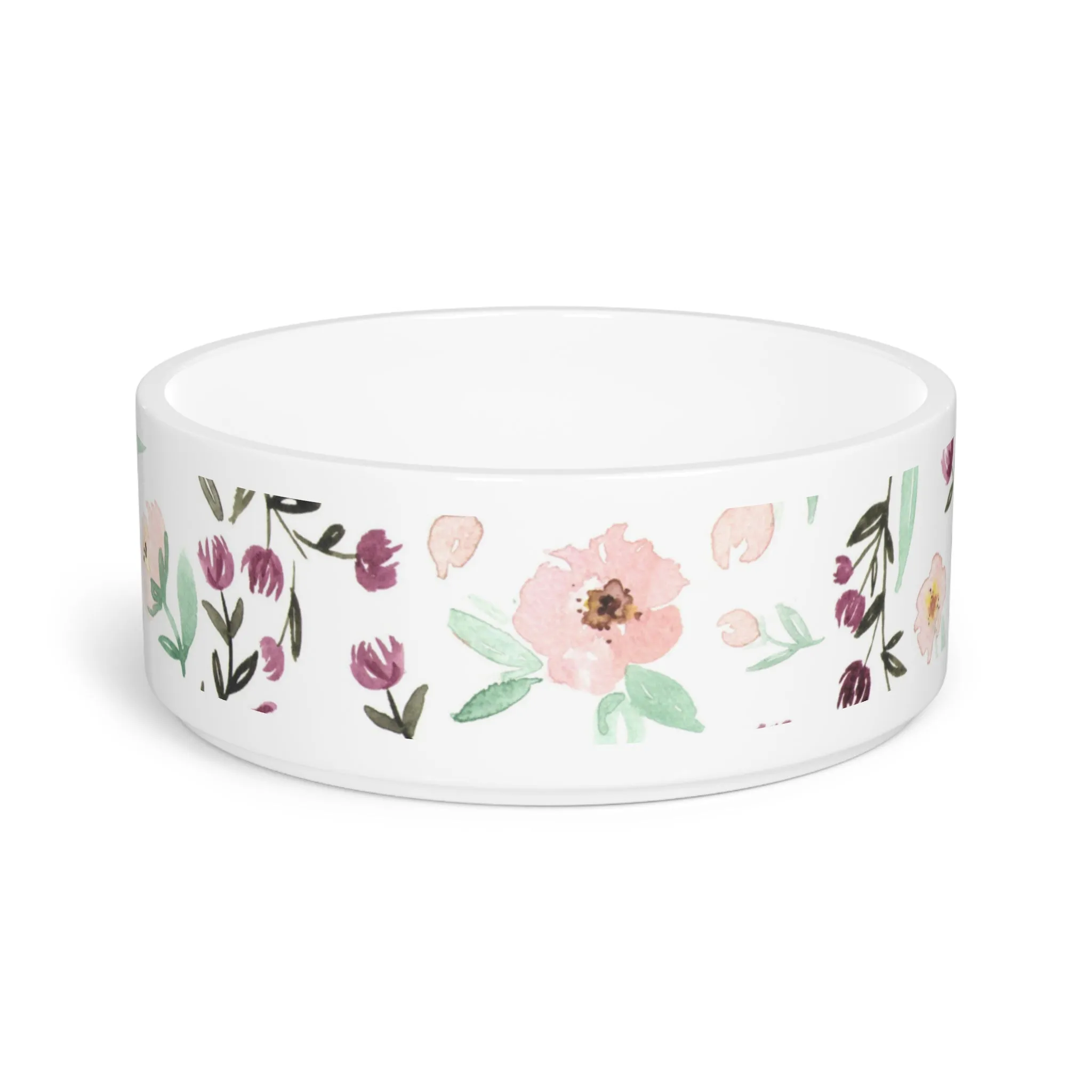 Mom's Flowers Pet Bowl