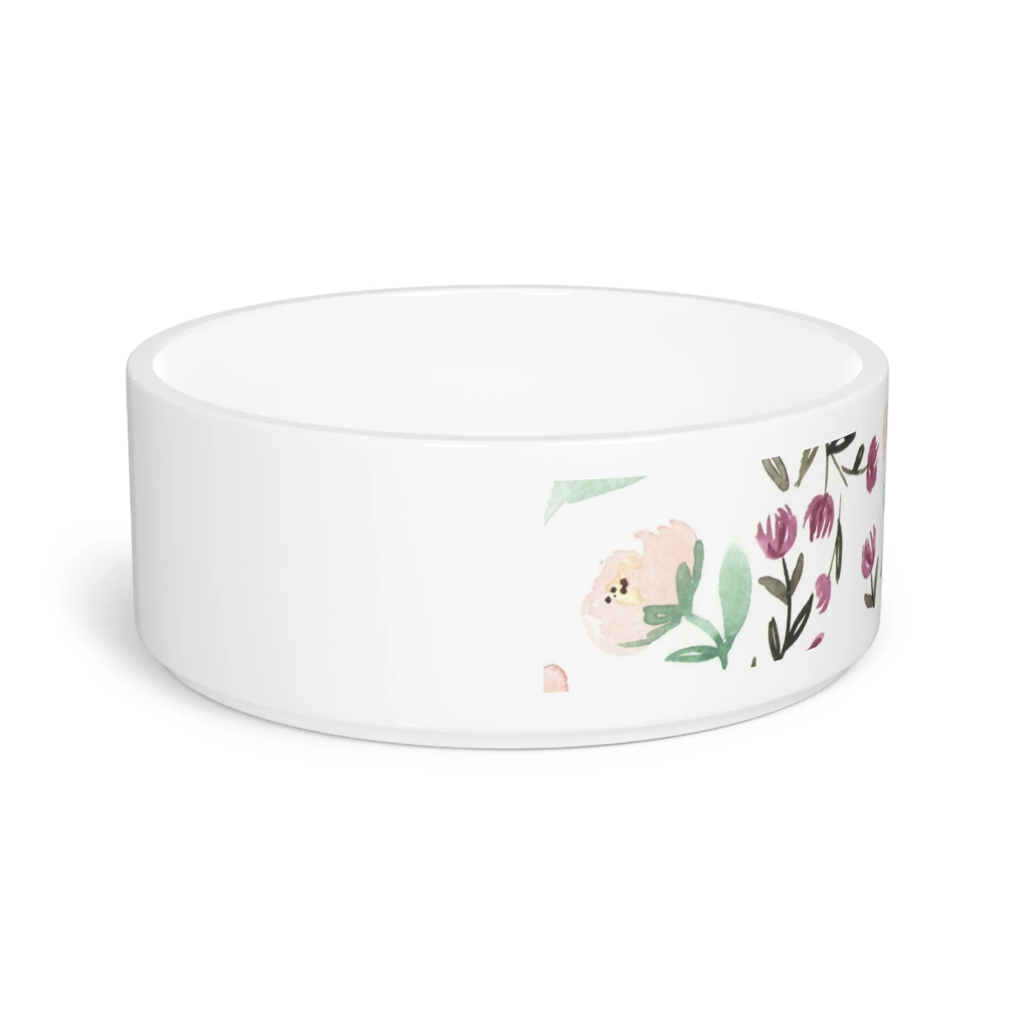 Mom's Flowers Pet Bowl