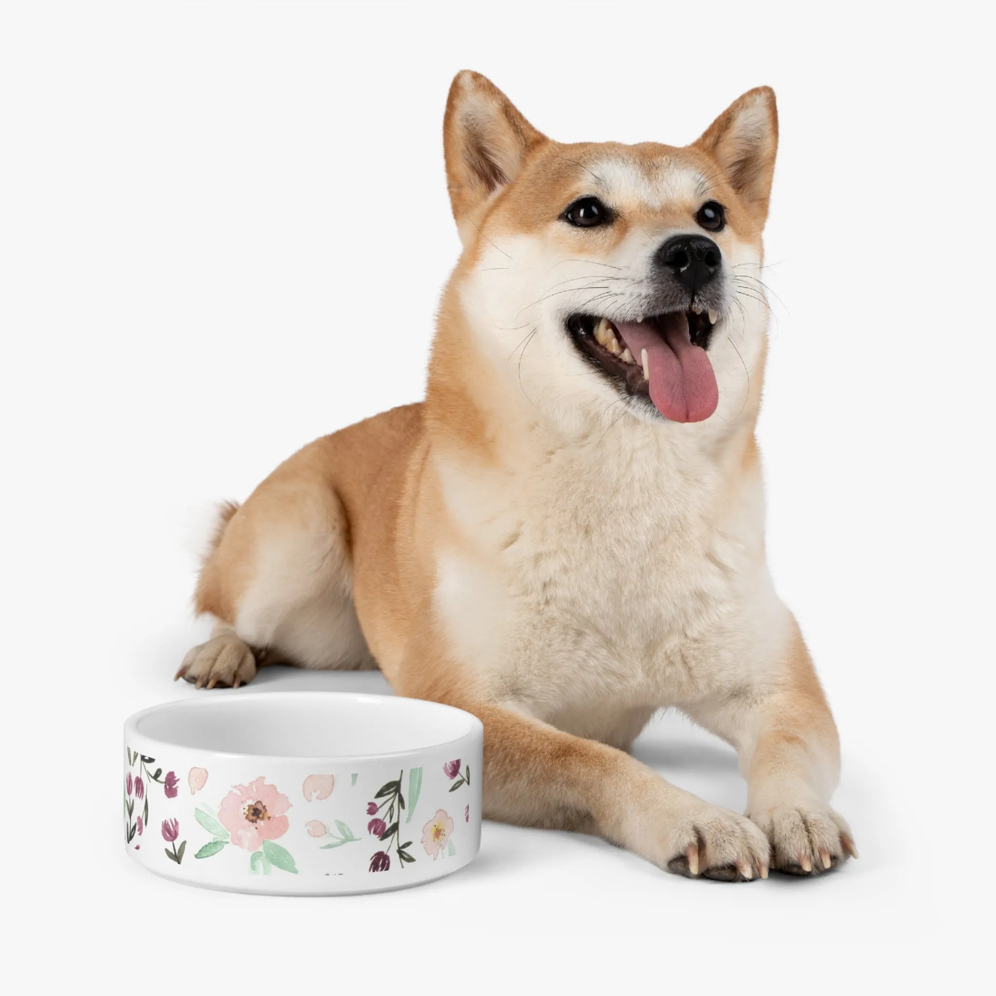 Mom's Flowers Pet Bowl
