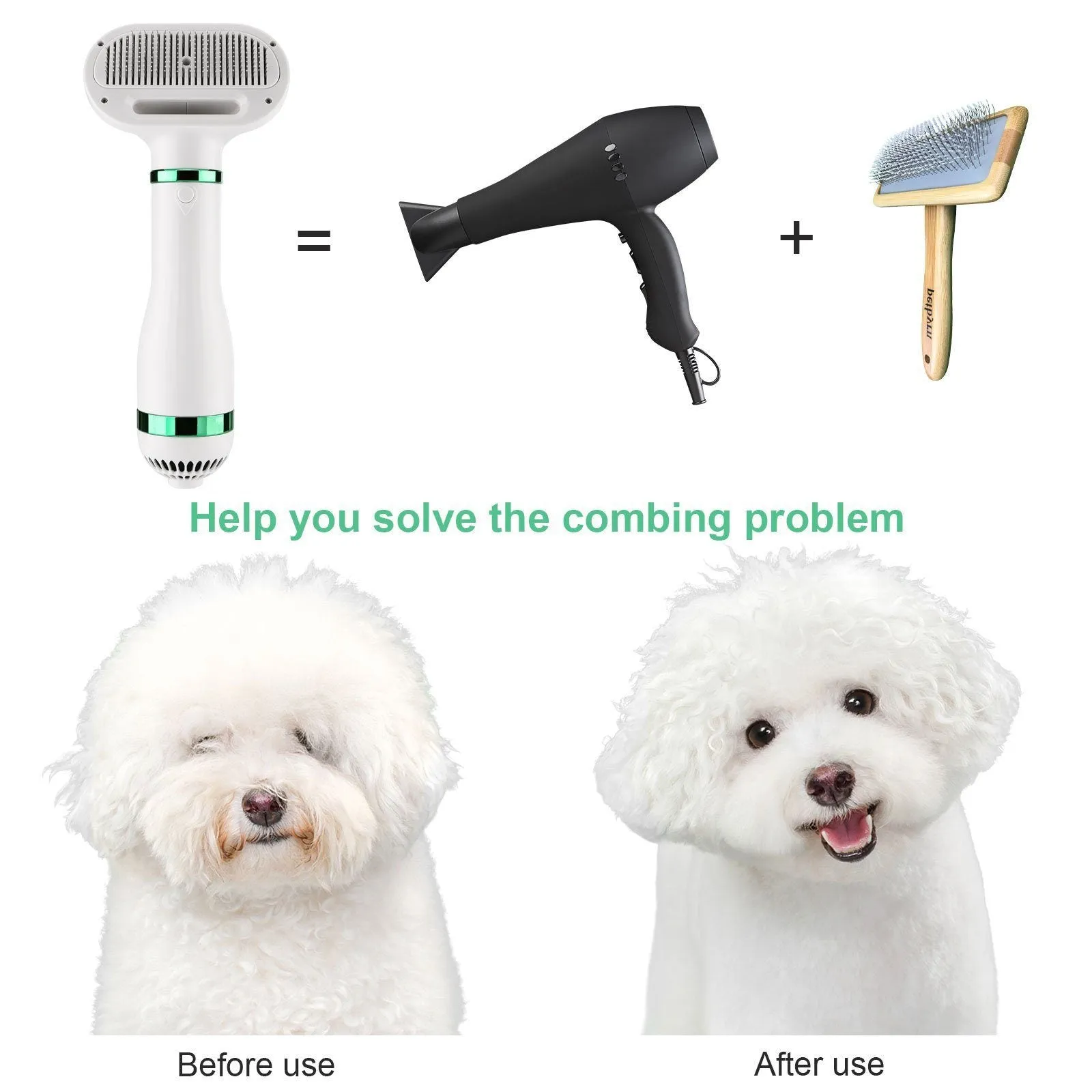 Ownpets 2-in-1 Pet Hair Dryer Portable