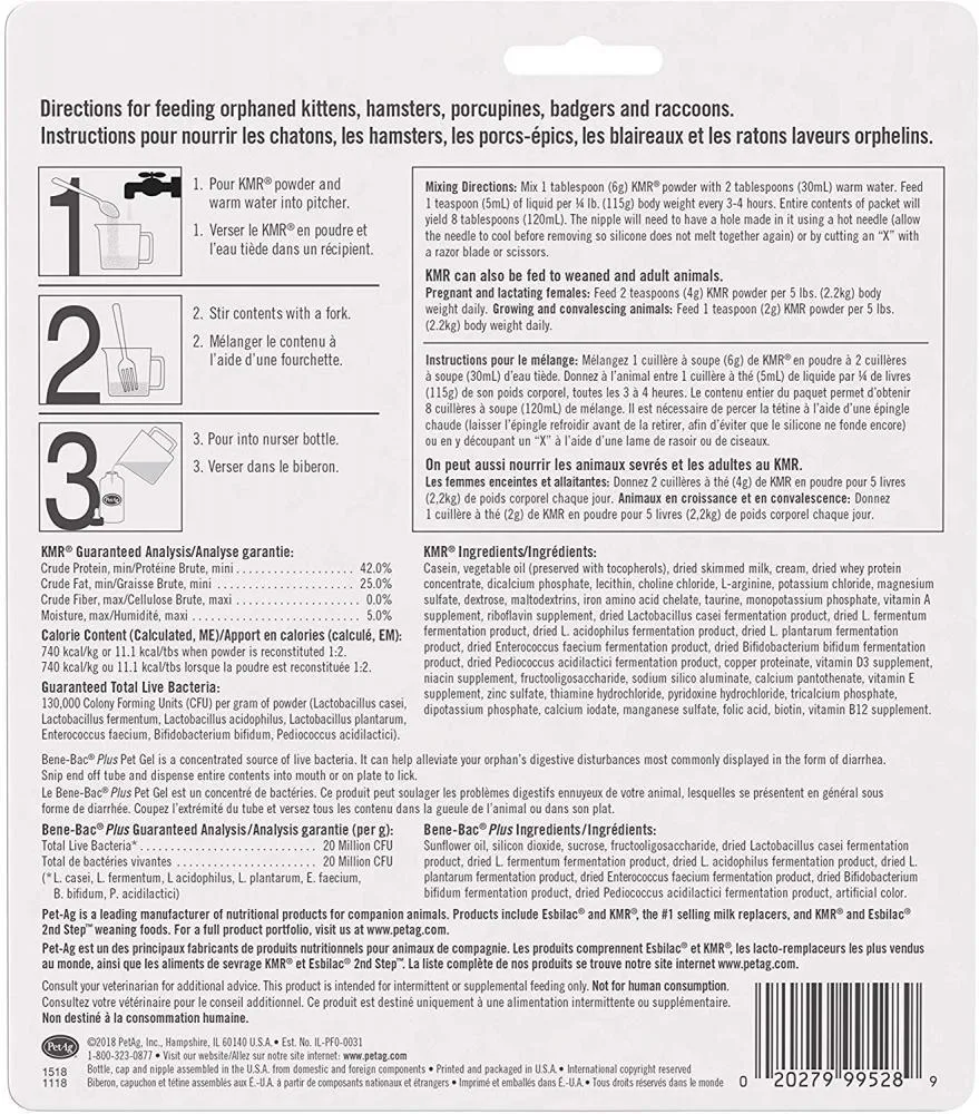 Pet-AG KMR Emergency Kitten Feeding Kit