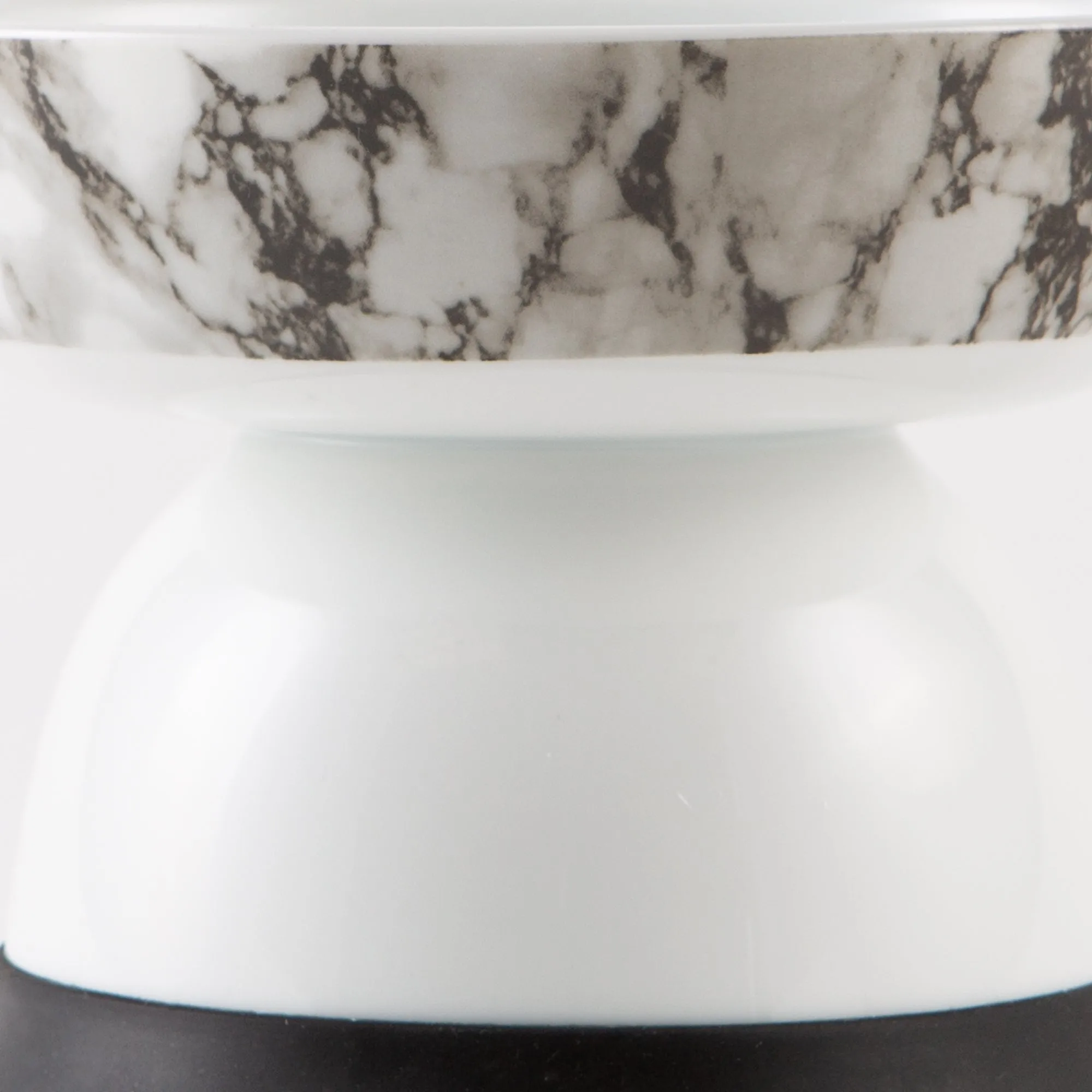 Pet Bowl Raised Marble Large 5.3Dx4.5H Set of 2