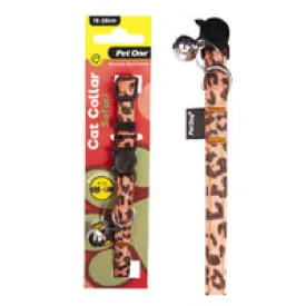 PET ONE CAT COLLAR NYLON 18-28CM 10MM SAFARI ORANGE