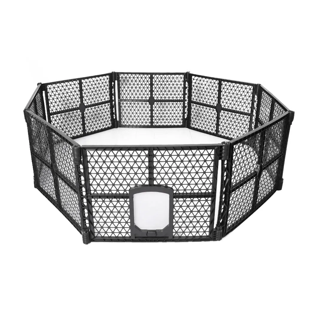 Pet Playpen Foldable Portable Dog Play Pens Plastic Garden Outdoor - 8 Panels
