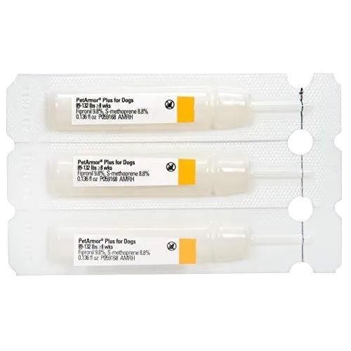 PetArmor Plus for Dogs, Flea and Tick Prevention for Extra Large Dogs (89-132 Pounds), Includes 3 Month Supply of Topical Flea Treatments