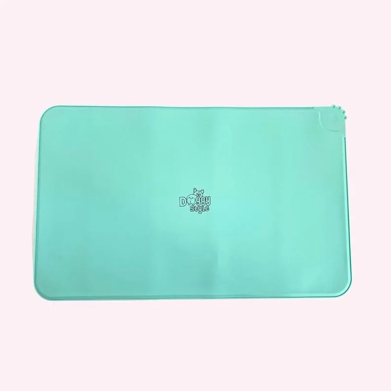"Hangry" Purple Dog Food Mat