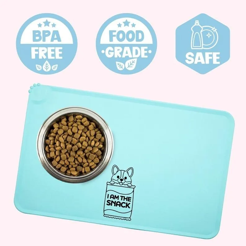 "Hangry" Purple Dog Food Mat