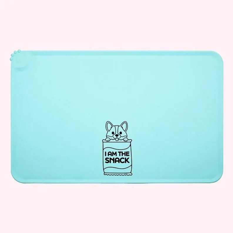"Hangry" Purple Dog Food Mat