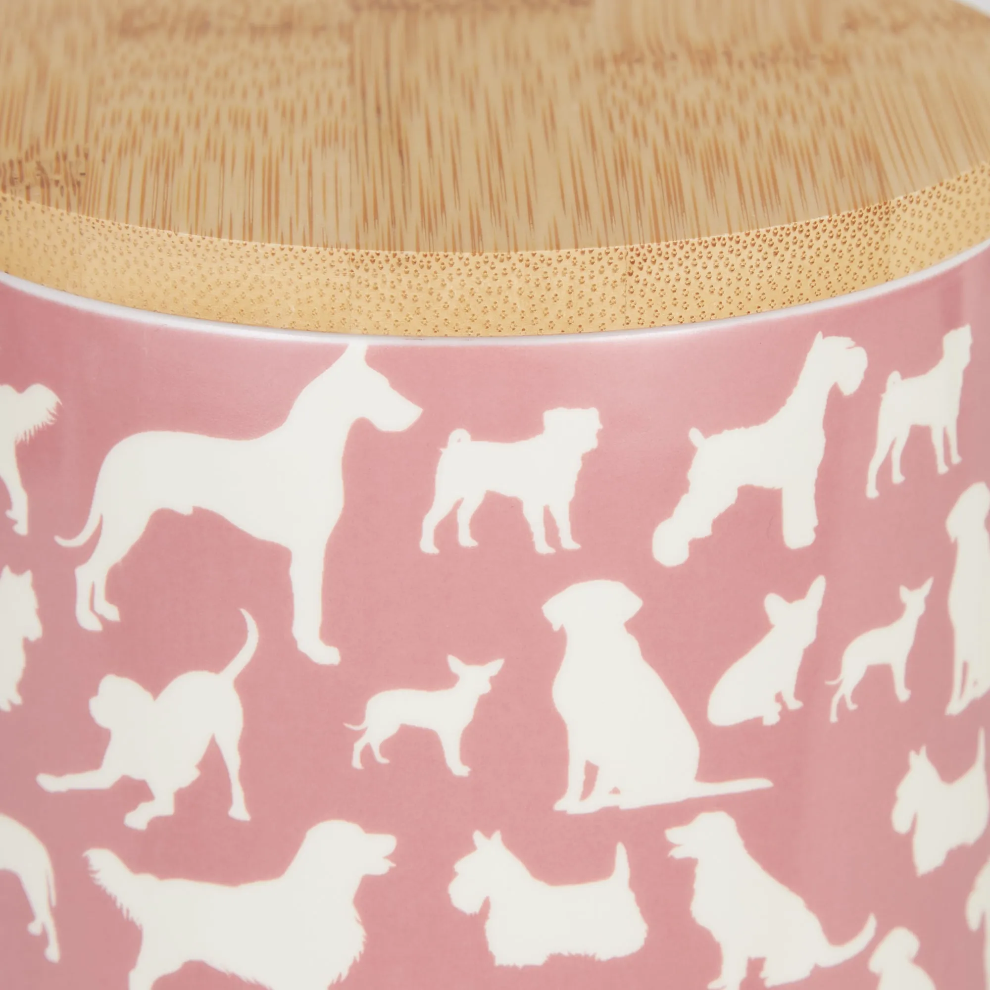 Rose Dog Show Pet Treat Canister 4 Cup Capacity