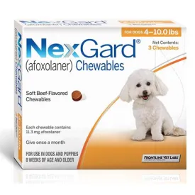 RX NexGard Chewable Tablets for Dogs 3 Treatments