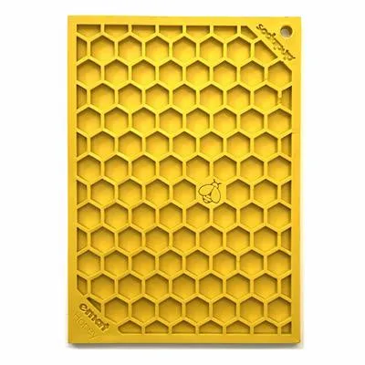 Soda Pup Honeycomb Lick Mat Yellow