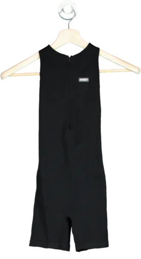 Vanquish Black Fitness Jumpsuit UK S