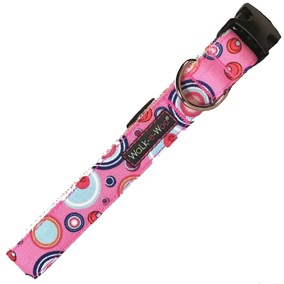 Walk-e-Woo Pink Martini Collar