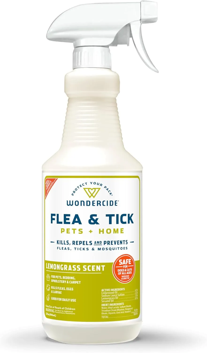 Wondercide Flea, Tick & Mosquito Control Spray for Pets   Home