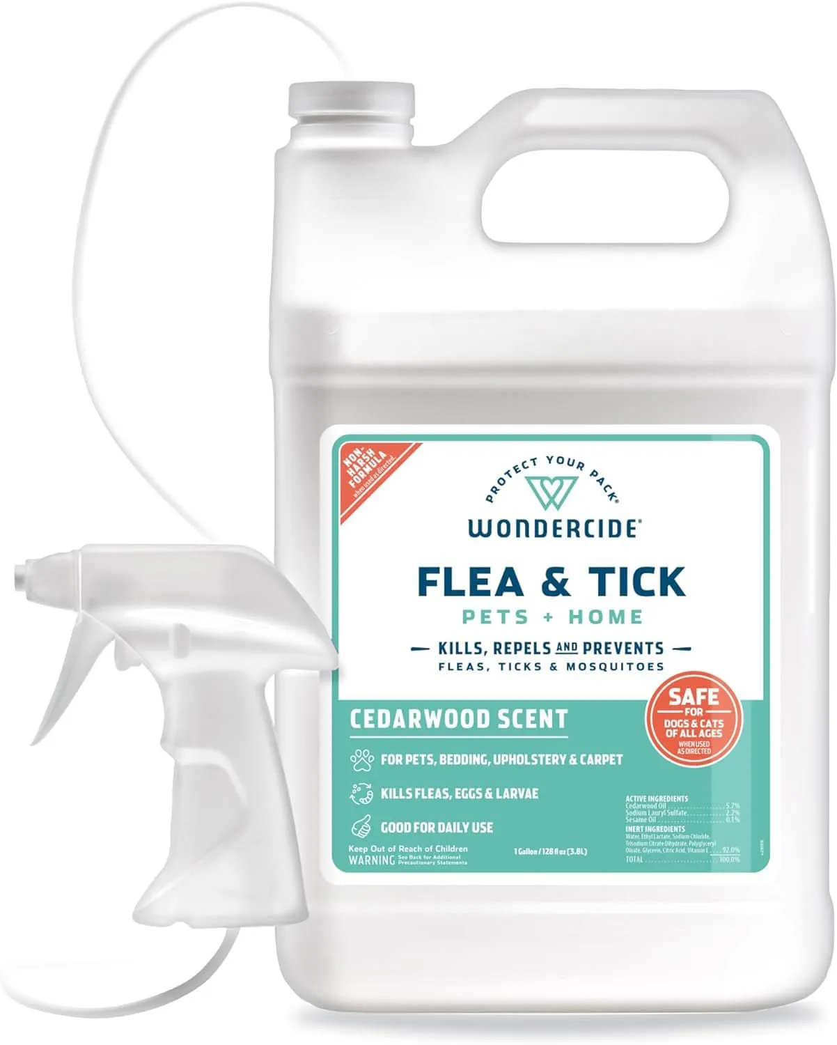 Wondercide Flea, Tick & Mosquito Control Spray for Pets   Home