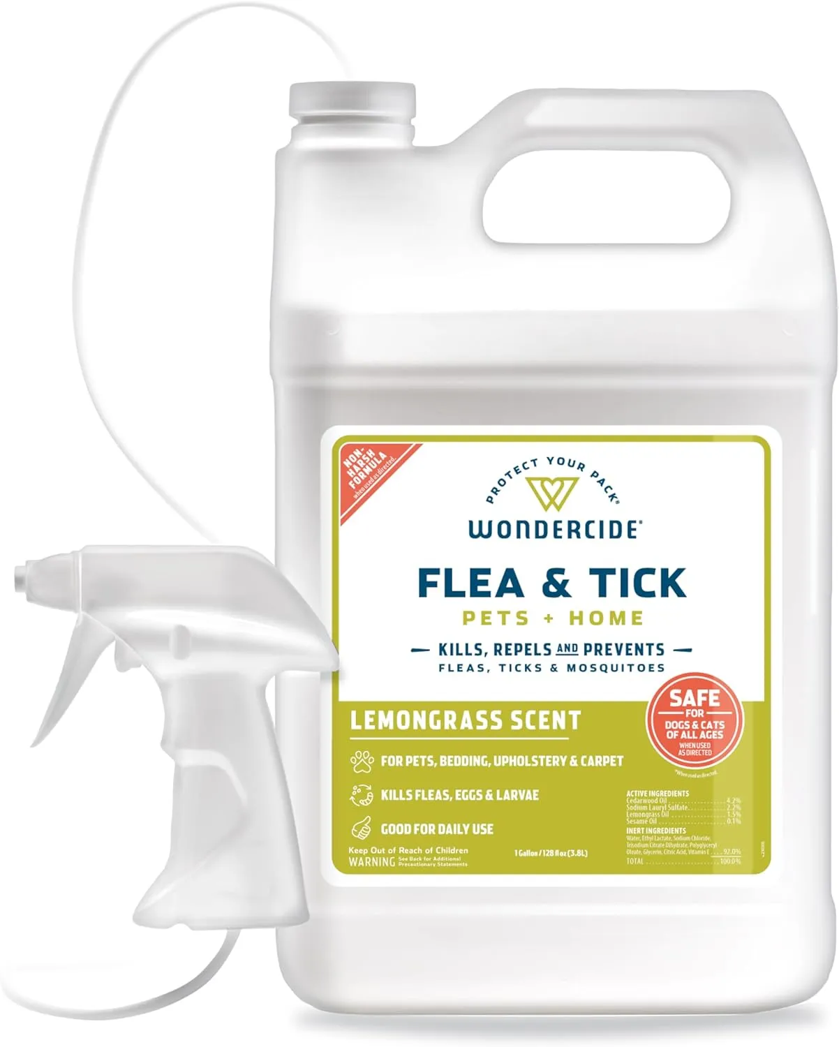 Wondercide Flea, Tick & Mosquito Control Spray for Pets   Home