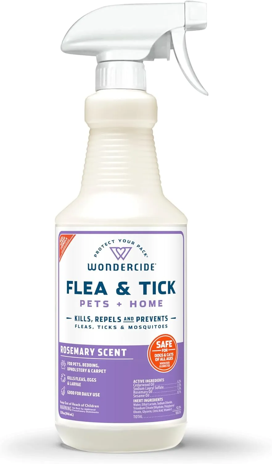 Wondercide Flea, Tick & Mosquito Control Spray for Pets   Home
