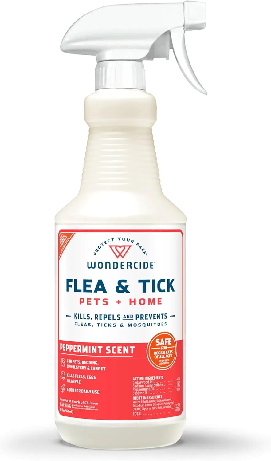 Wondercide Flea, Tick & Mosquito Control Spray for Pets   Home