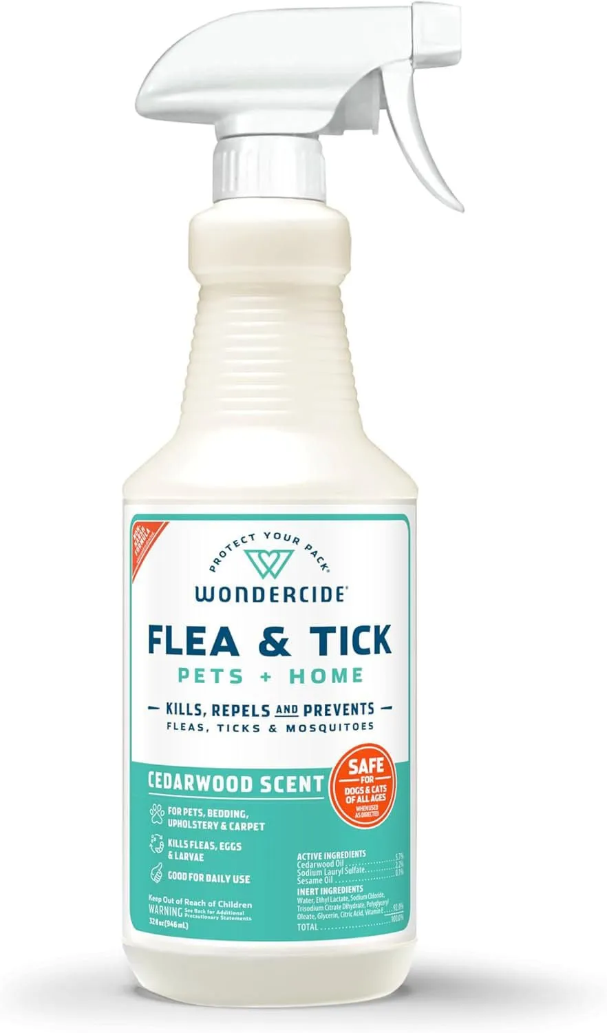 Wondercide Flea, Tick & Mosquito Control Spray for Pets   Home